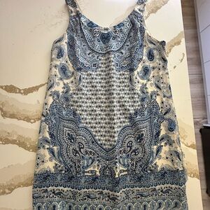 Blue Paisley Women's Summer Shift Dress